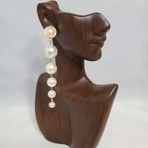 Long Pearl Earrings